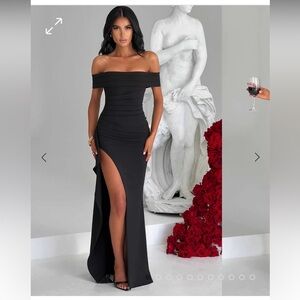 Babyboo Joyce Off the Shoulder Maxi Dress
